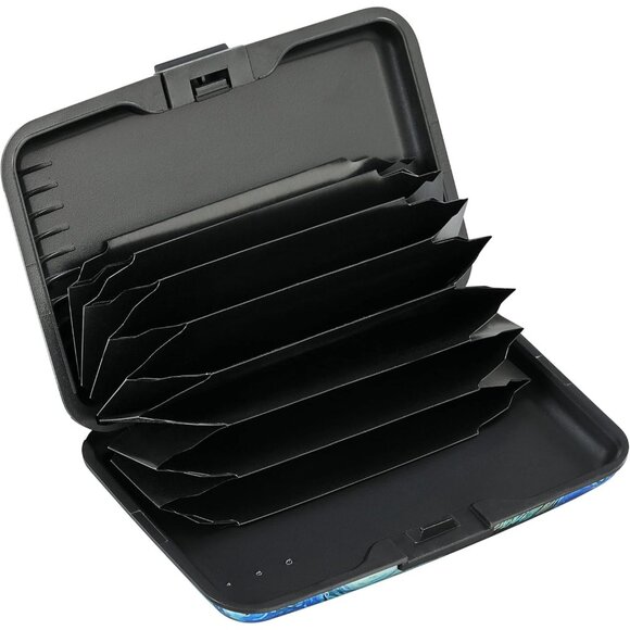 Wallet Credit Cards Holder Blue Cat - Picture 2 of 7